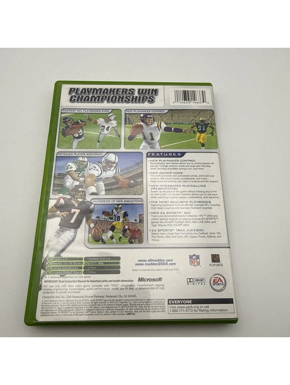 Madden NFL 2004 (Microsoft Xbox, 2003)